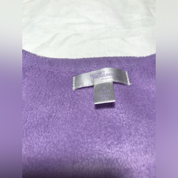 Secret Treasures Women’s Long Sleeve Fleece Nightgown Dress Size M (8-10) - Picture 5 of 8